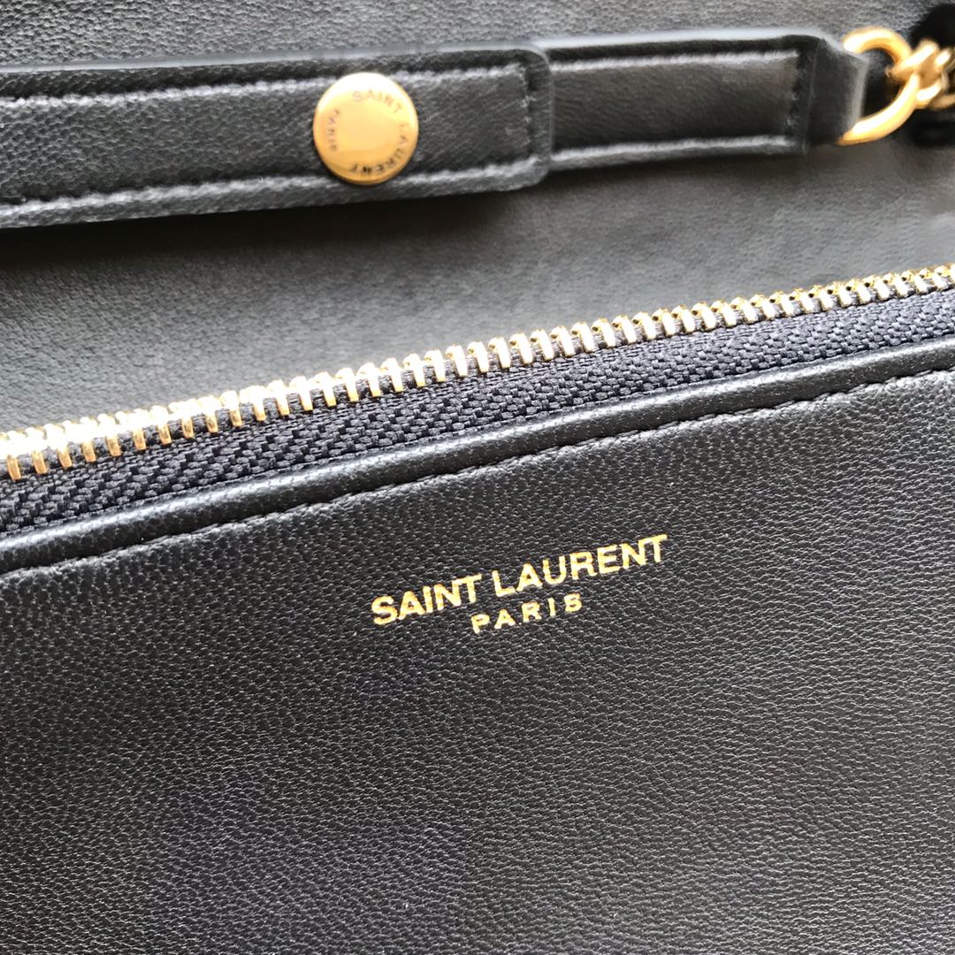 568906, ANGIE CHAIN BAG IN DIAMOND-QUILTED LAMBSKIN, YSL Saint Laurent