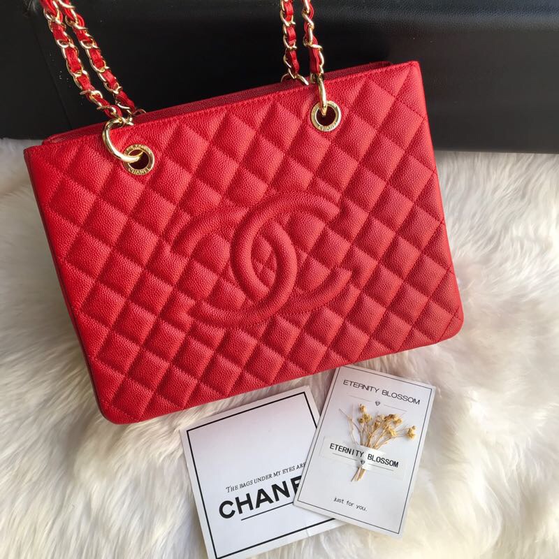 Chanel grand shopping tote, Grained Calfskin, A50995