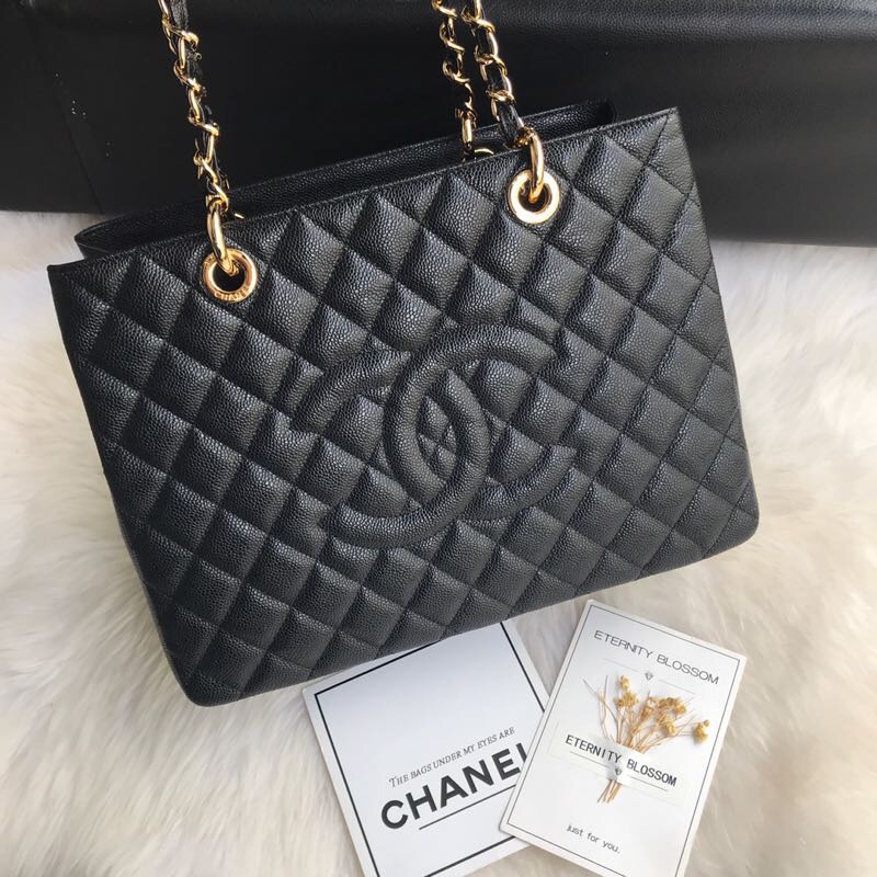 Chanel grand shopping tote, Grained Calfskin, A50995