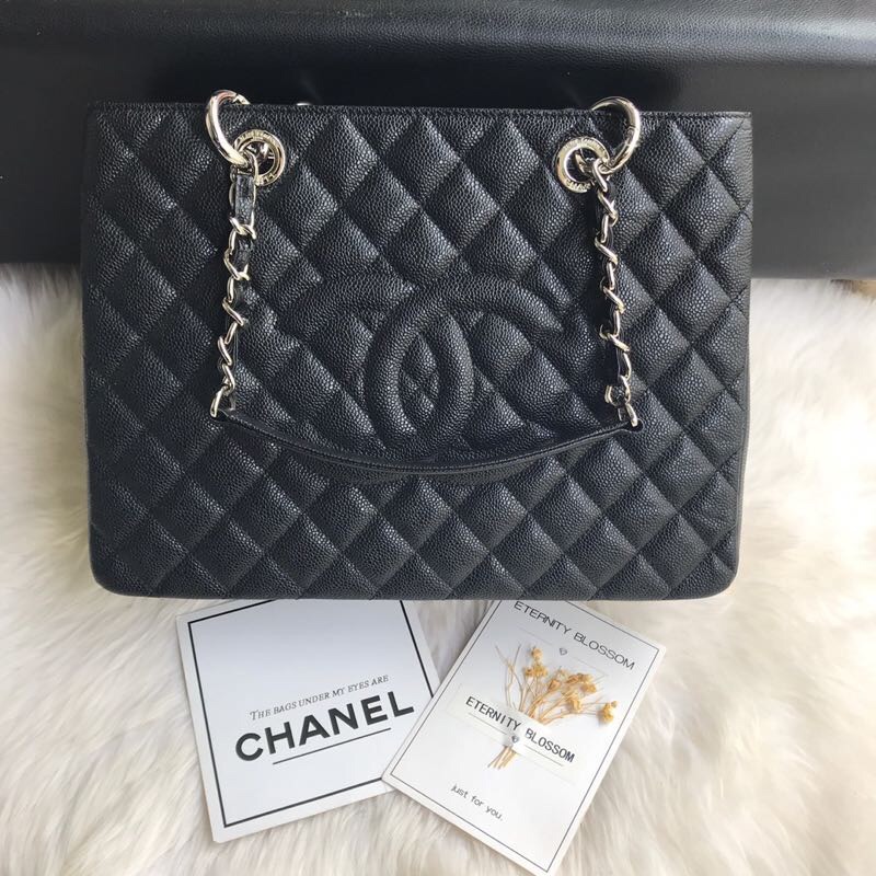 Chanel grand shopping tote, Grained Calfskin, A50995