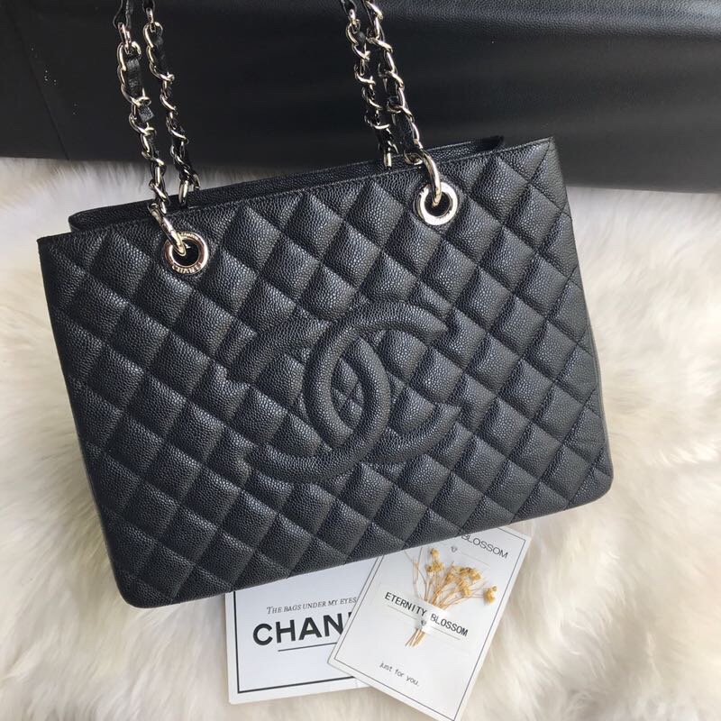 Chanel grand shopping tote, Grained Calfskin, A50995