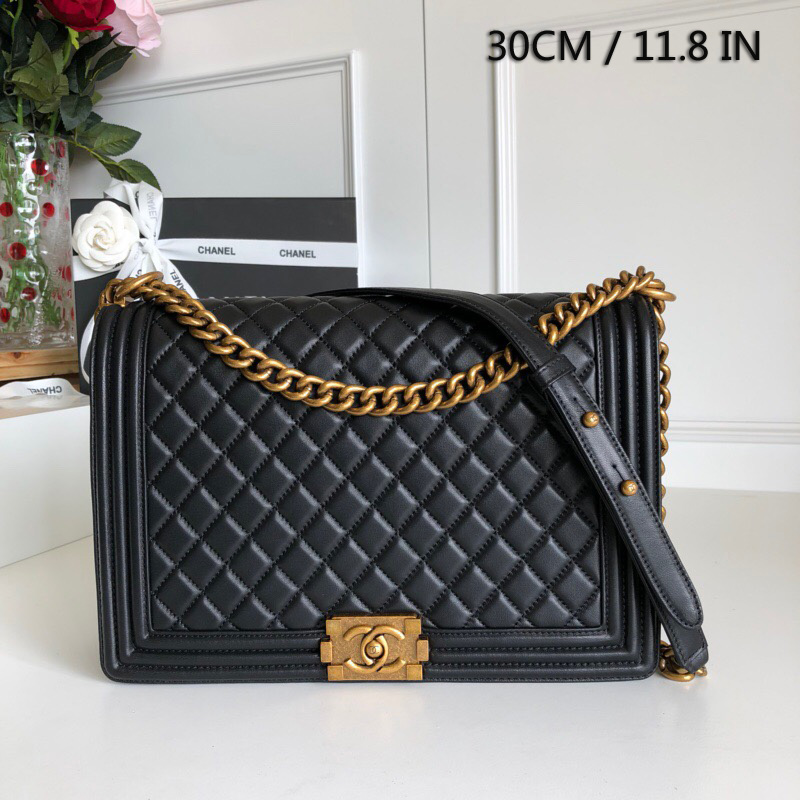 large boy chanel handbag, 30cm