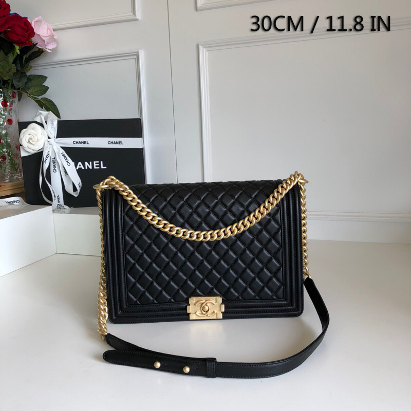 large boy chanel handbag, 30cm