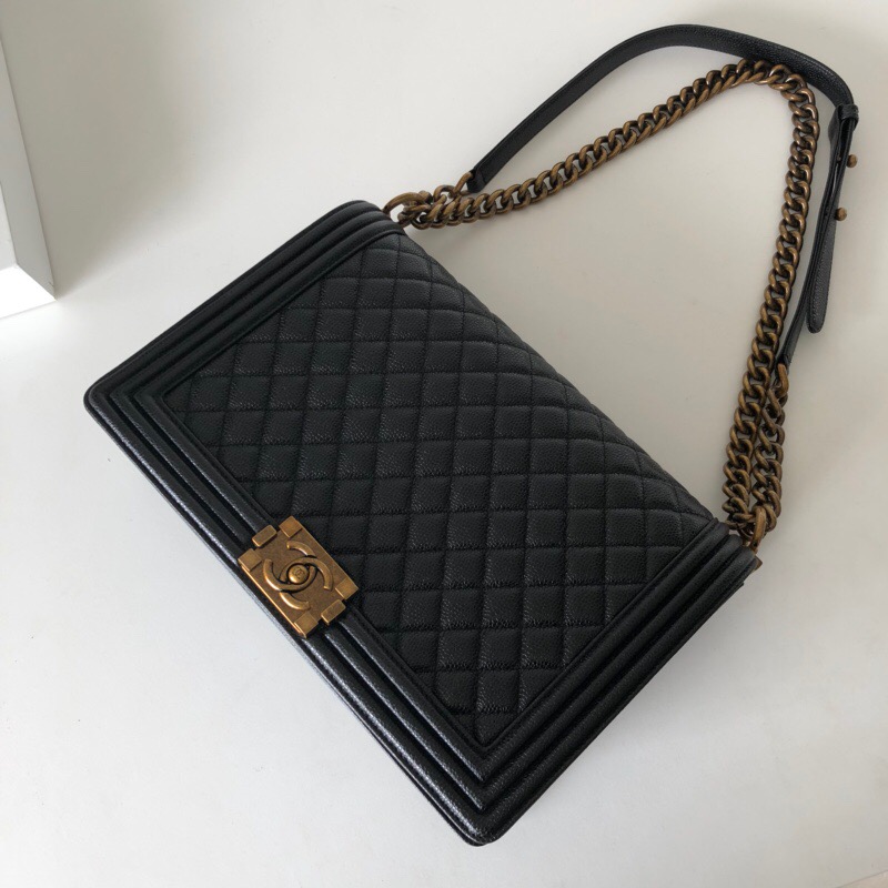 large boy chanel handbag, 30cm