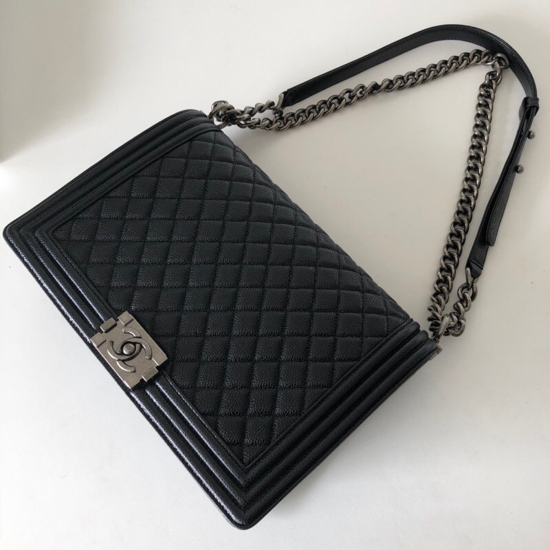 large boy chanel handbag, 30cm