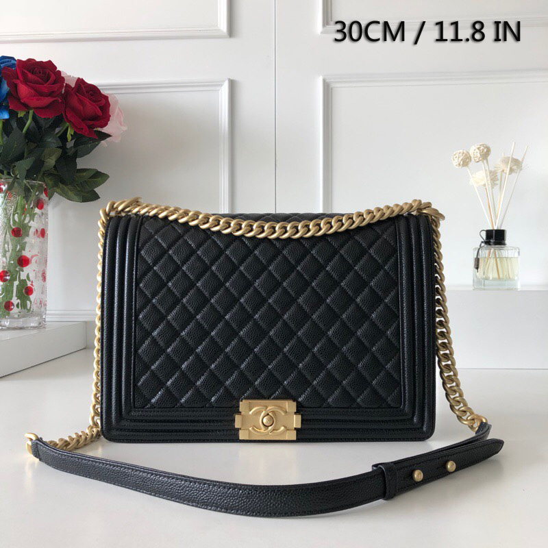 large boy chanel handbag, 30cm