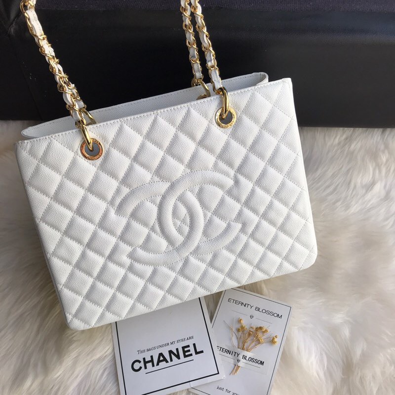 Chanel grand shopping tote, Grained Calfskin, A50995
