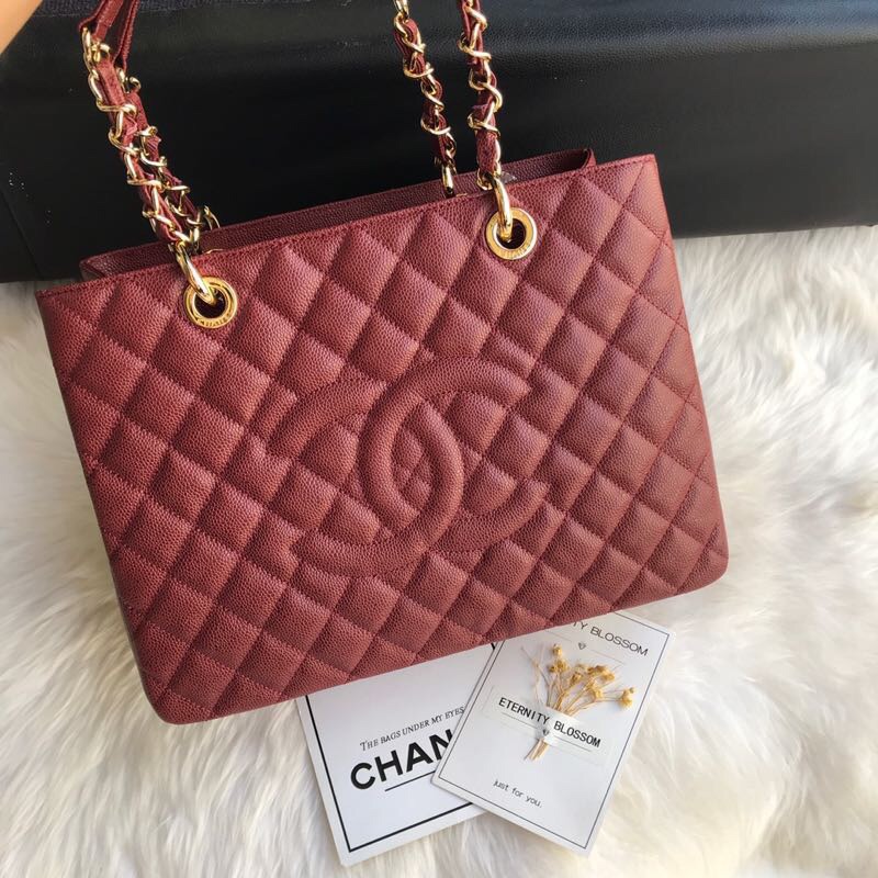 Chanel grand shopping tote, Grained Calfskin, A50995