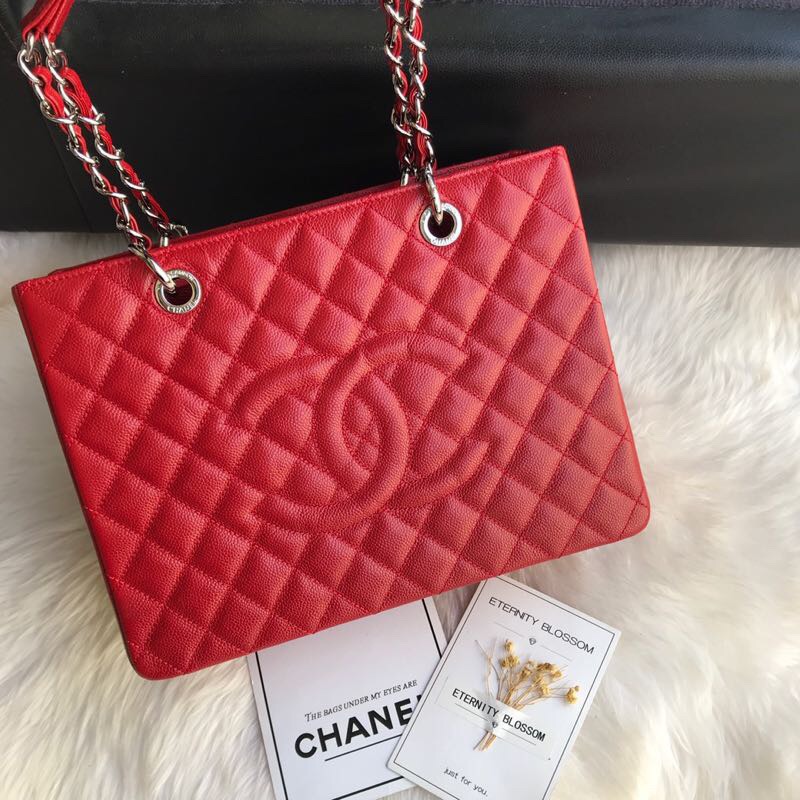 Chanel grand shopping tote, Grained Calfskin, A50995