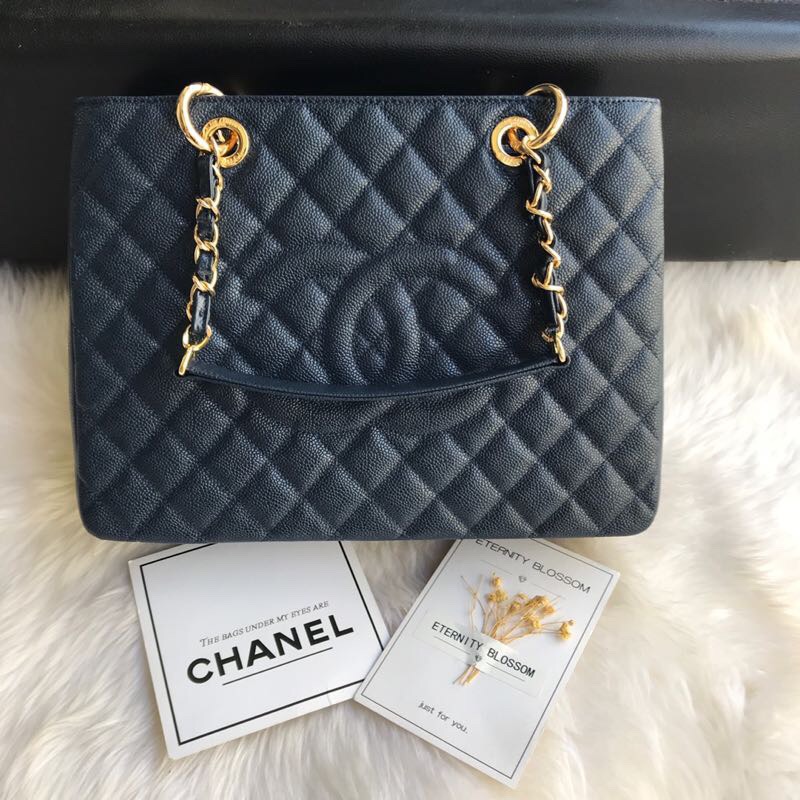 Chanel grand shopping tote, Grained Calfskin, A50995