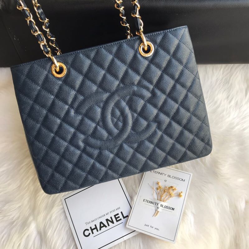 Chanel grand shopping tote, Grained Calfskin, A50995