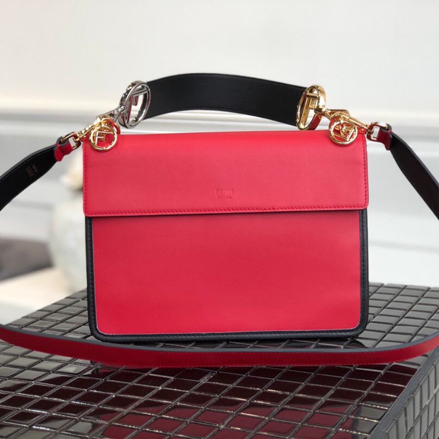 KAN I F, leather bag, Fendi Shoulder Bag