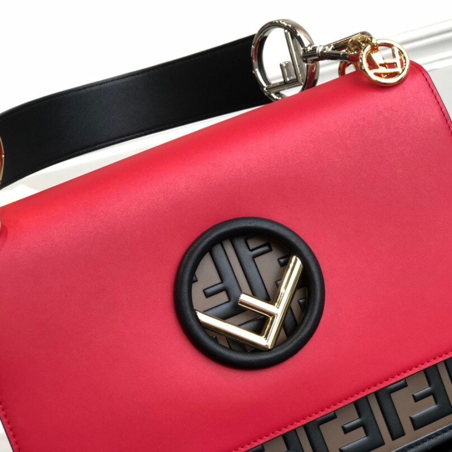 KAN I F, leather bag, Fendi Shoulder Bag