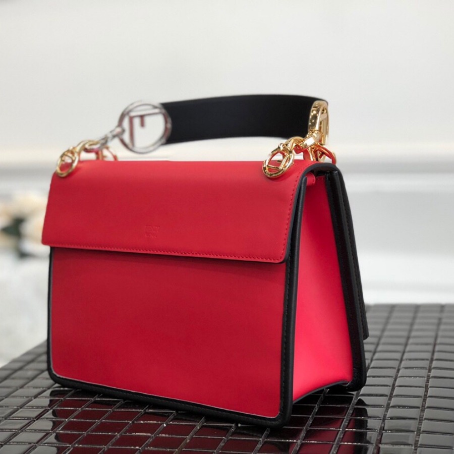 KAN I F, leather bag, Fendi Shoulder Bag