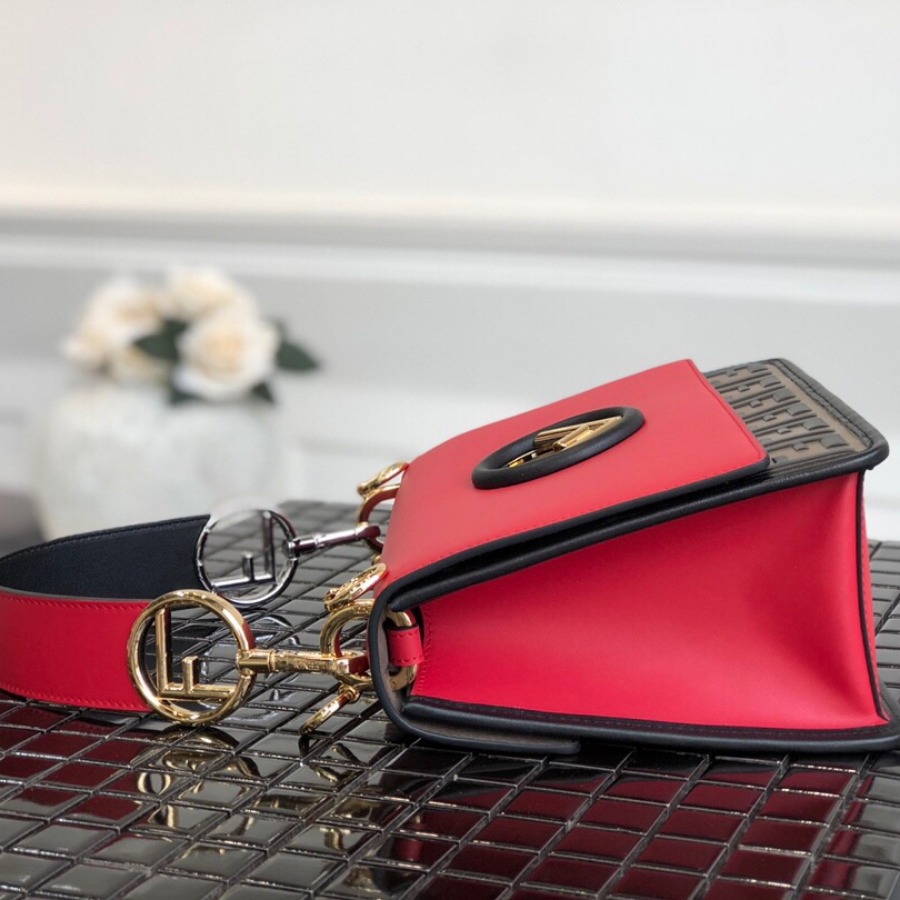 KAN I F, leather bag, Fendi Shoulder Bag