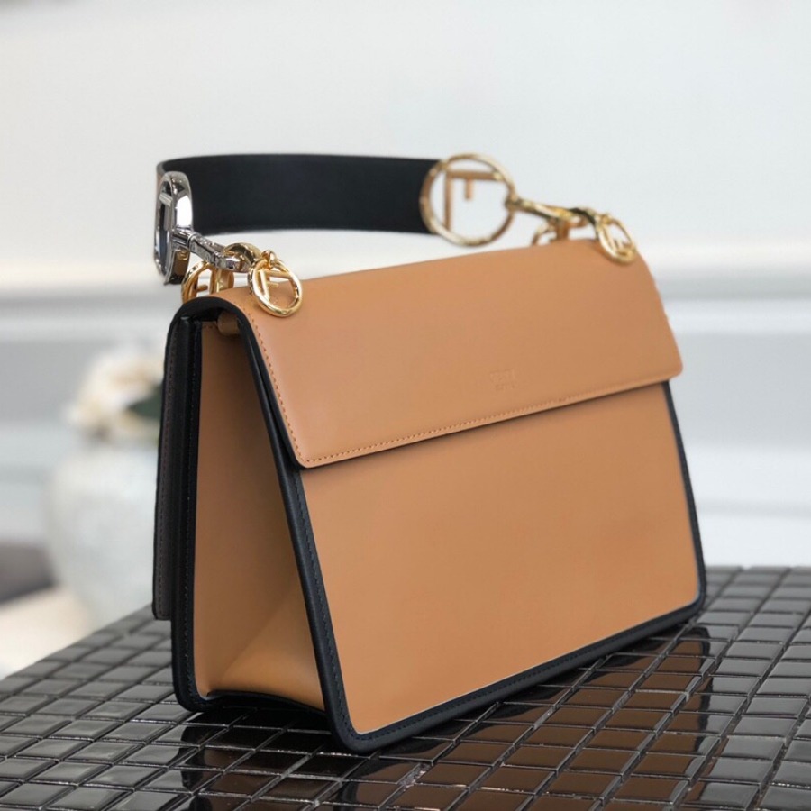 KAN I F, leather bag, Fendi Shoulder Bag