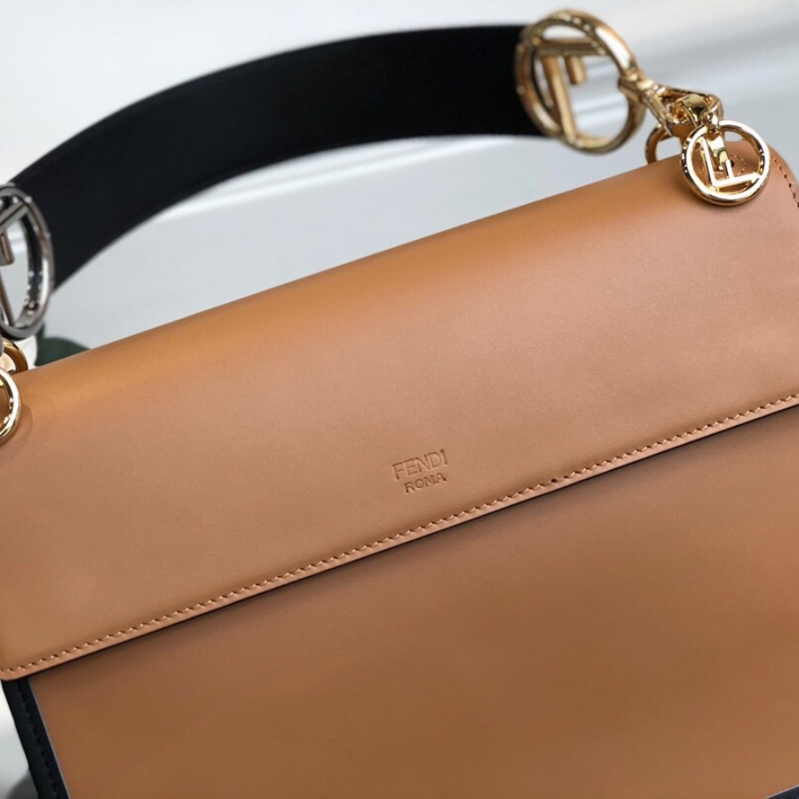 KAN I F, leather bag, Fendi Shoulder Bag
