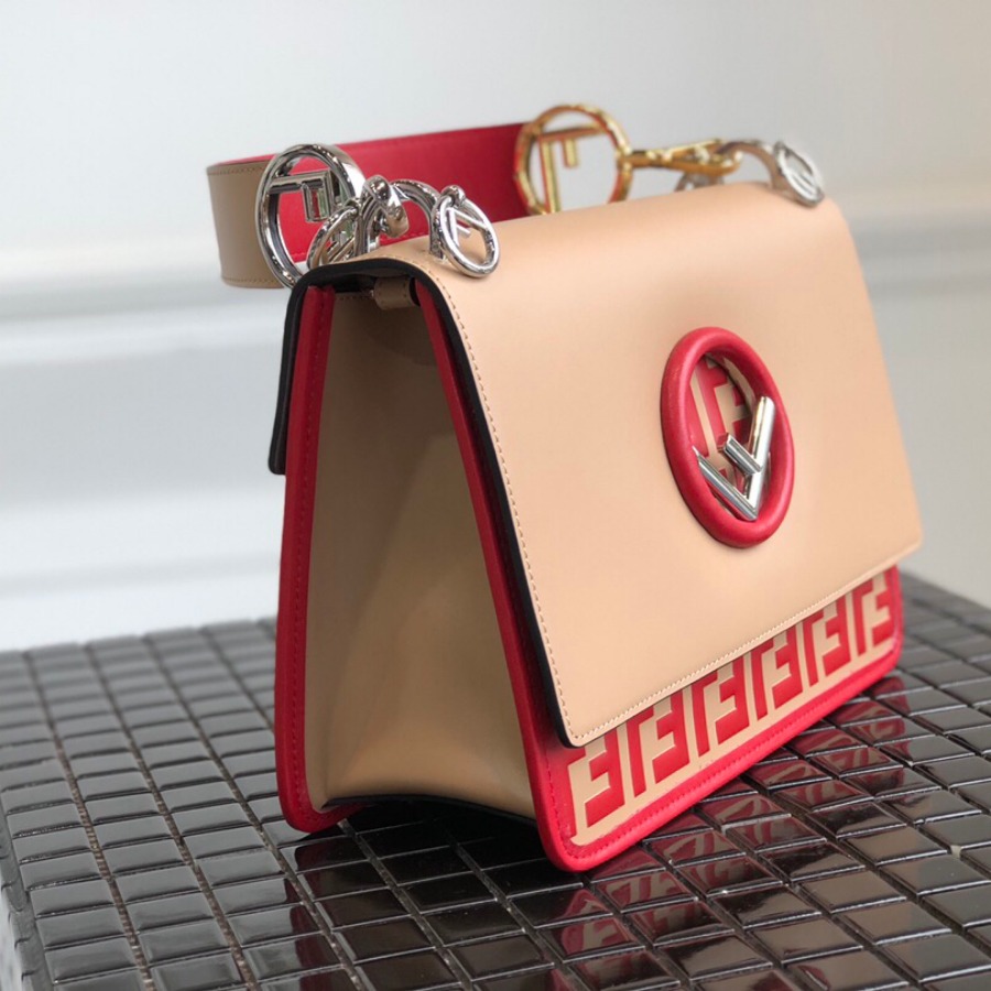 KAN I F, leather bag, Fendi Shoulder Bag