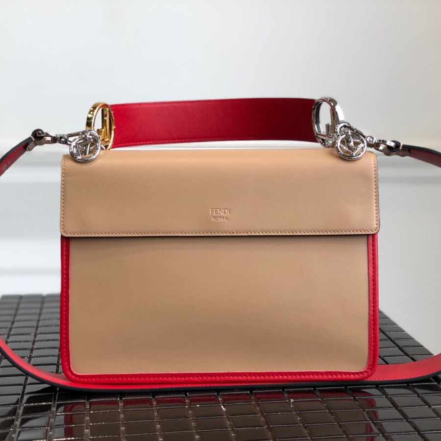 KAN I F, leather bag, Fendi Shoulder Bag