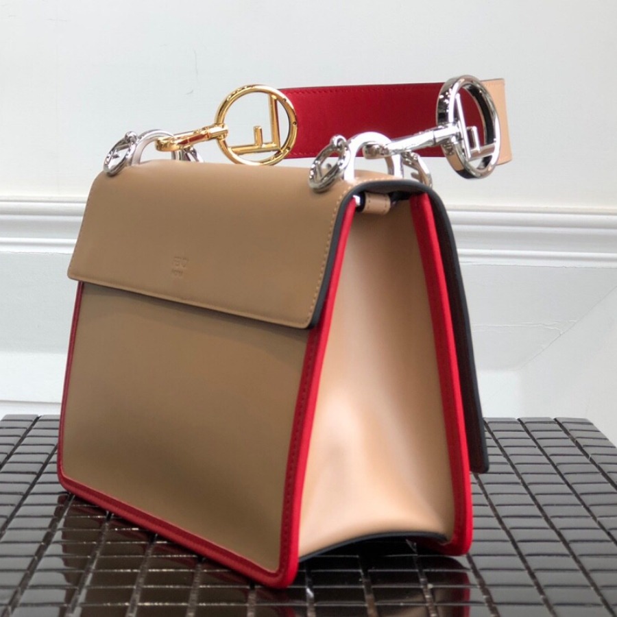 KAN I F, leather bag, Fendi Shoulder Bag