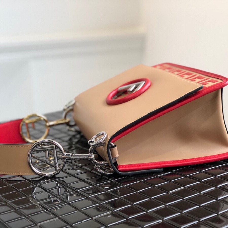 KAN I F, leather bag, Fendi Shoulder Bag