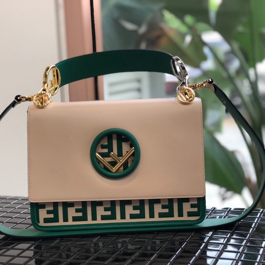 KAN I F, leather bag, Fendi Shoulder Bag