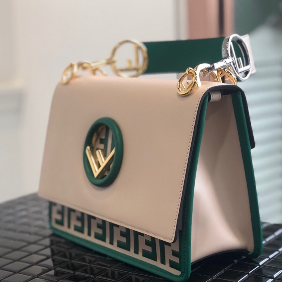 KAN I F, leather bag, Fendi Shoulder Bag