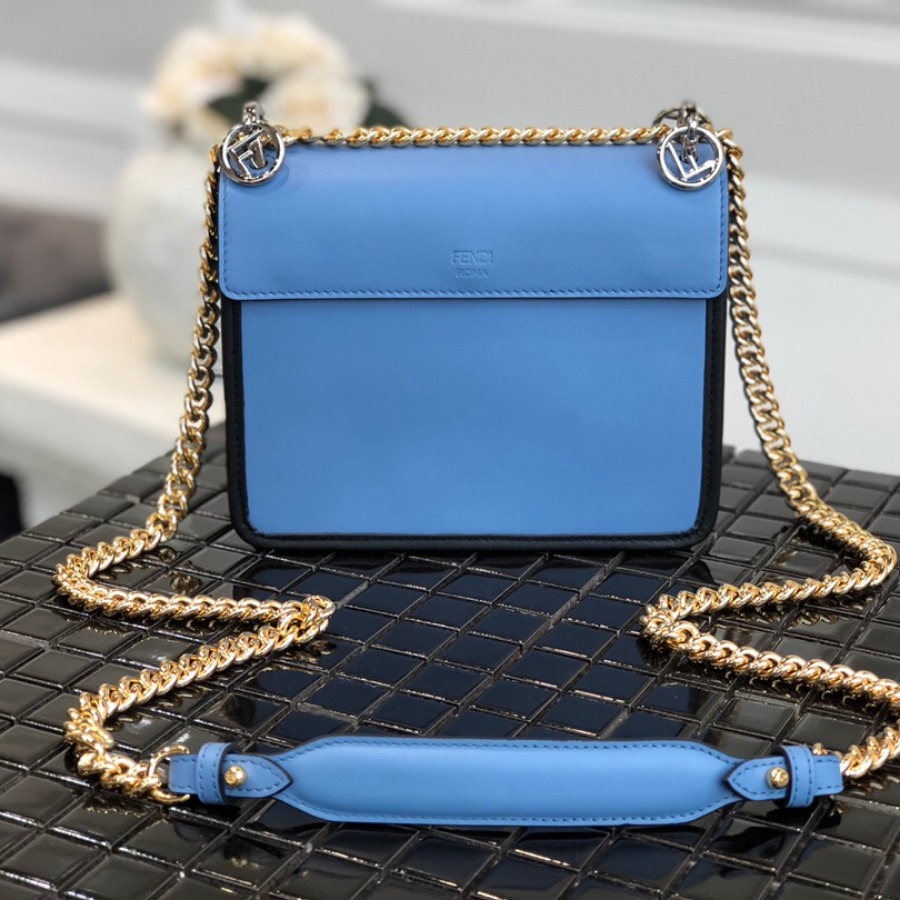 KAN I F SMALL, leather mini-bag, Fendi Shoulder Bag