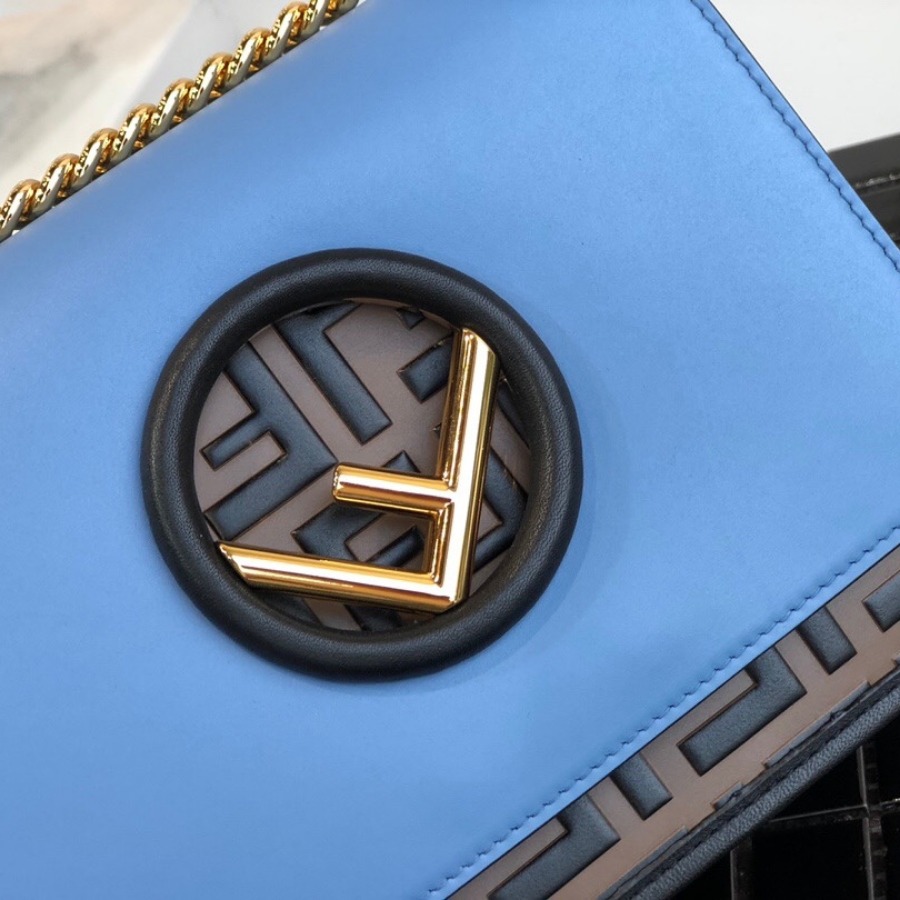 KAN I F SMALL, leather mini-bag, Fendi Shoulder Bag