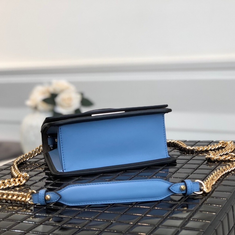 KAN I F SMALL, leather mini-bag, Fendi Shoulder Bag