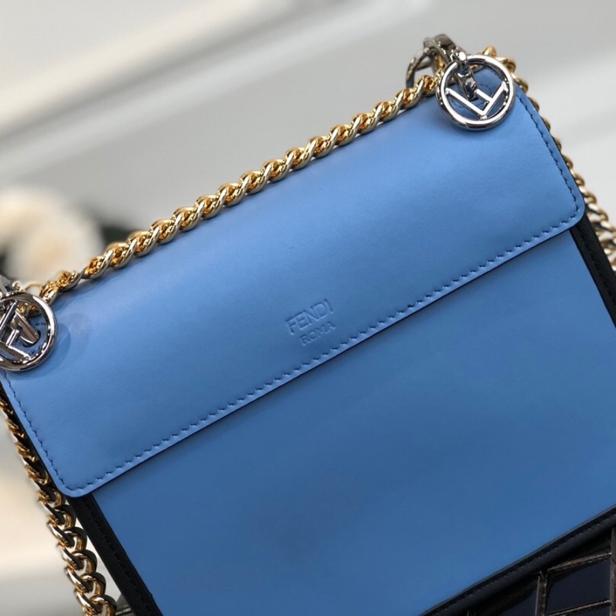 KAN I F SMALL, leather mini-bag, Fendi Shoulder Bag