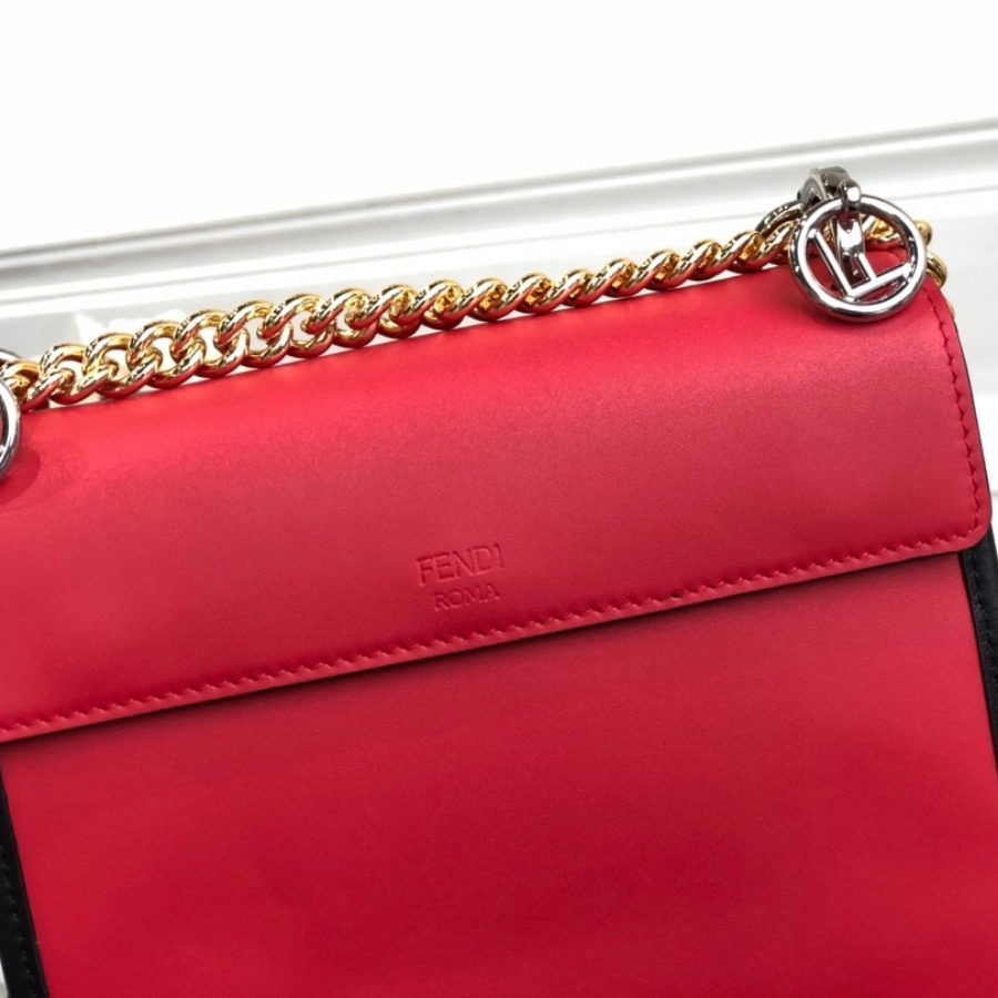 KAN I F SMALL, leather mini-bag, Fendi Shoulder Bag