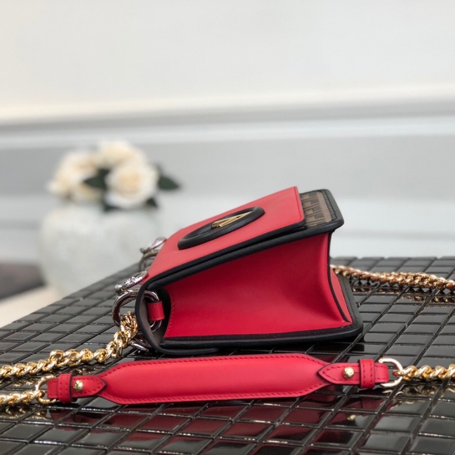 KAN I F SMALL, leather mini-bag, Fendi Shoulder Bag
