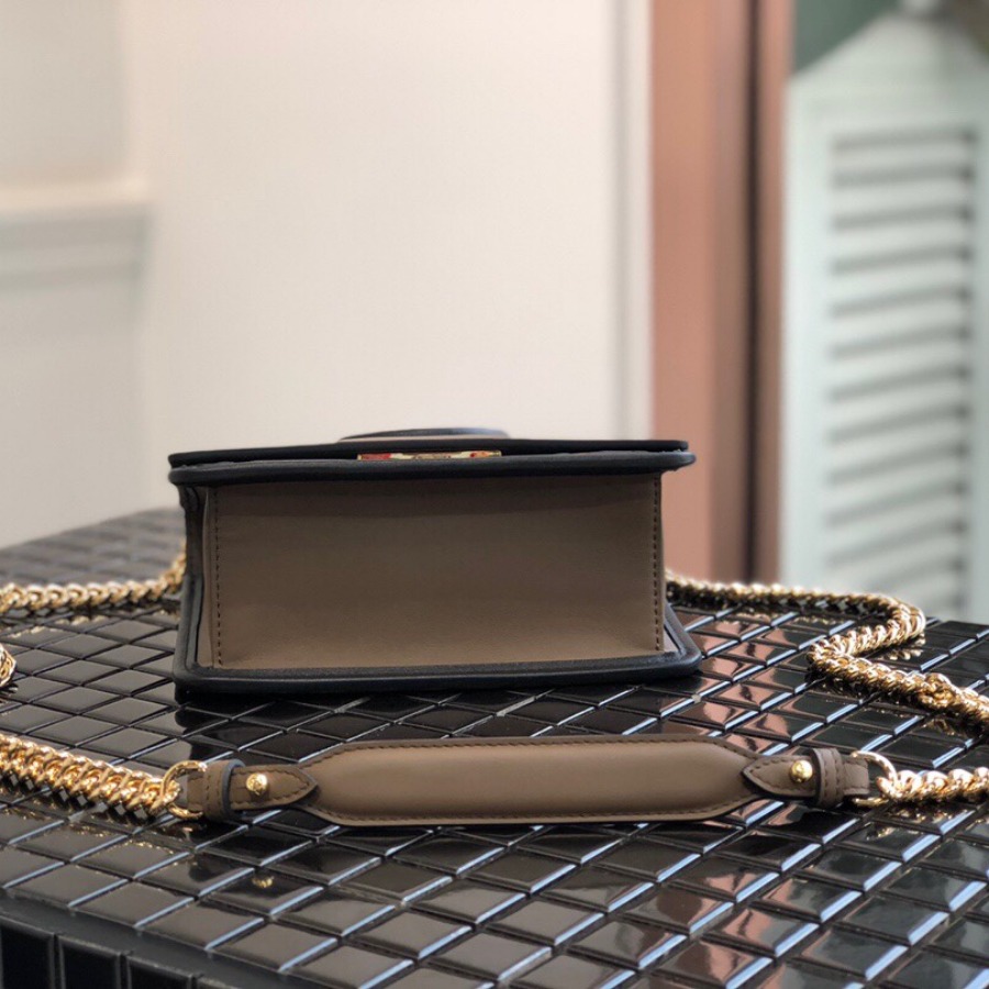 KAN I F SMALL, leather mini-bag, Fendi Shoulder Bag