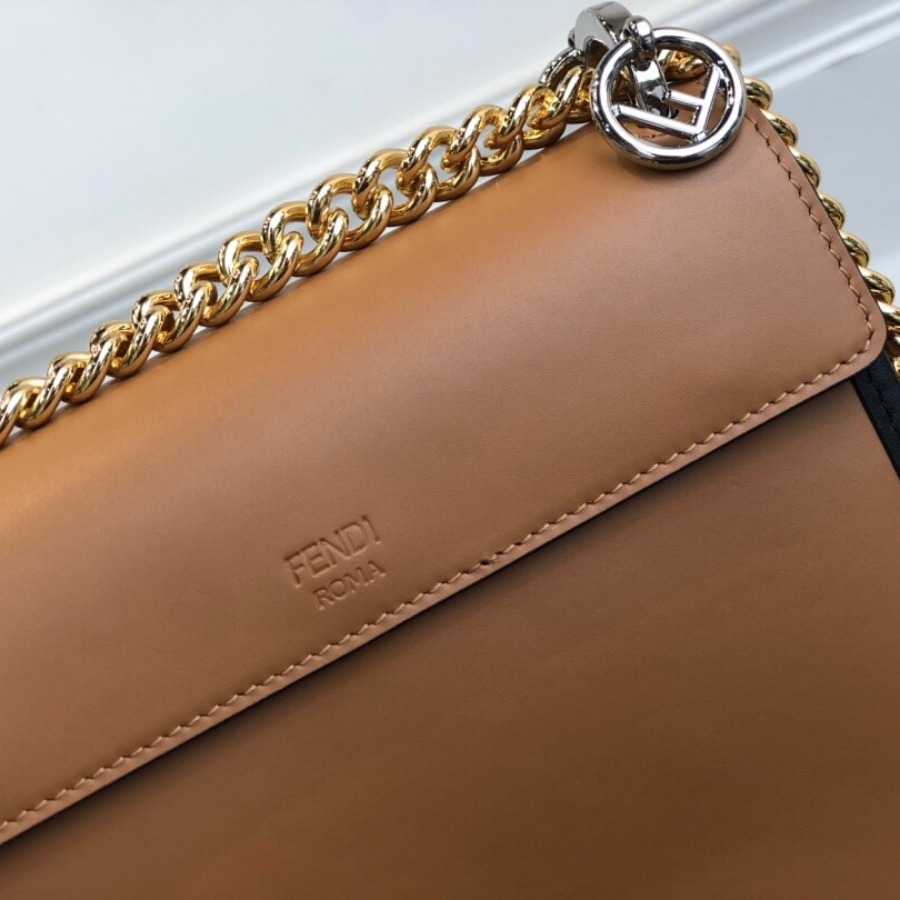 KAN I F SMALL, leather mini-bag, Fendi Shoulder Bag