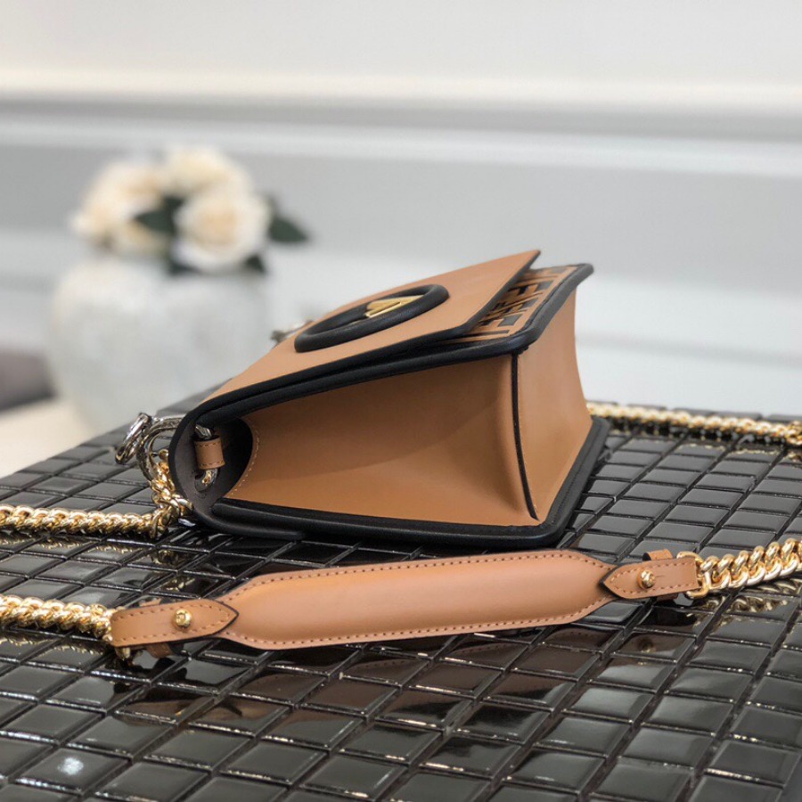 KAN I F SMALL, leather mini-bag, Fendi Shoulder Bag