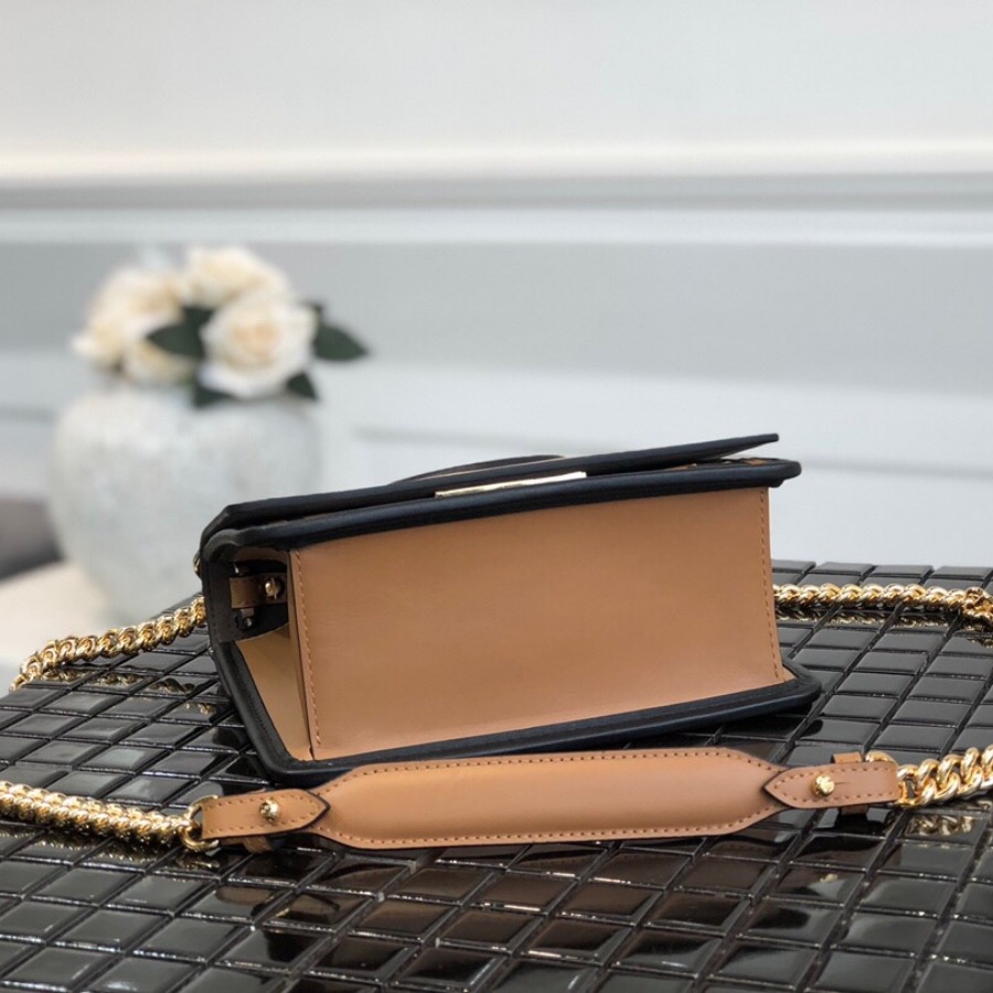 KAN I F SMALL, leather mini-bag, Fendi Shoulder Bag