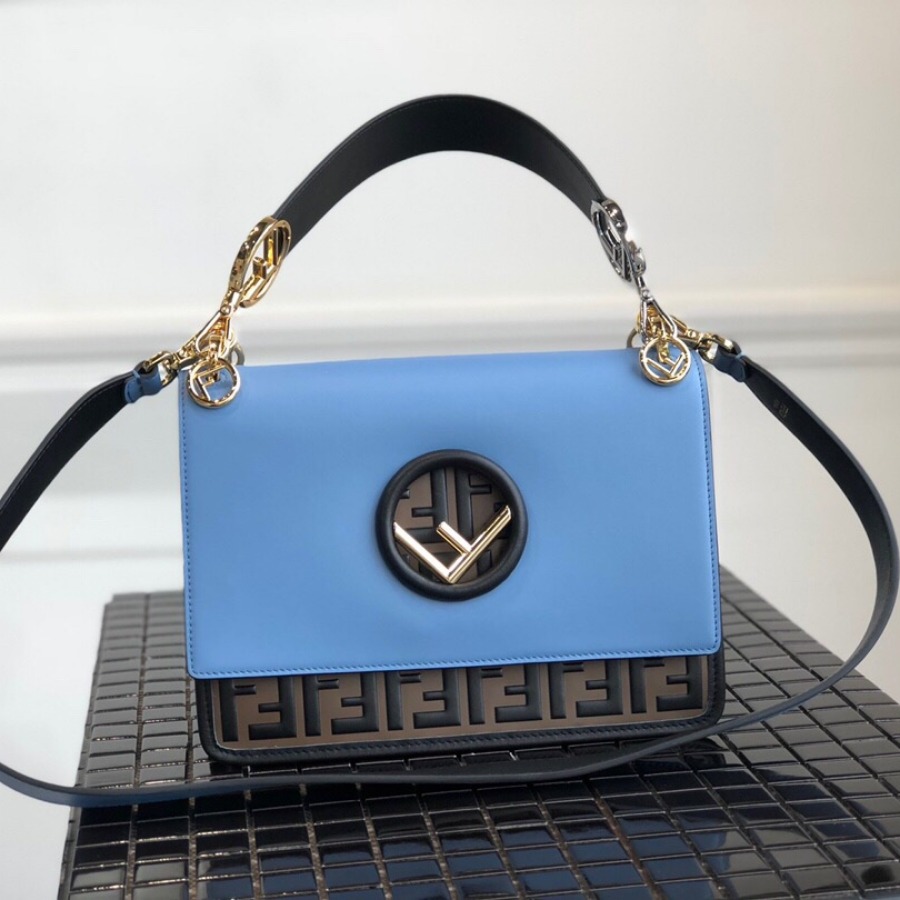 KAN I F, leather bag, Fendi Shoulder Bag