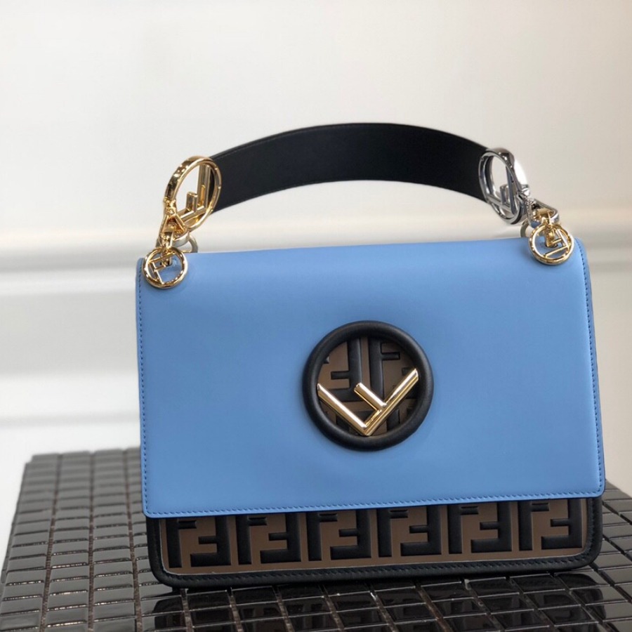 KAN I F, leather bag, Fendi Shoulder Bag