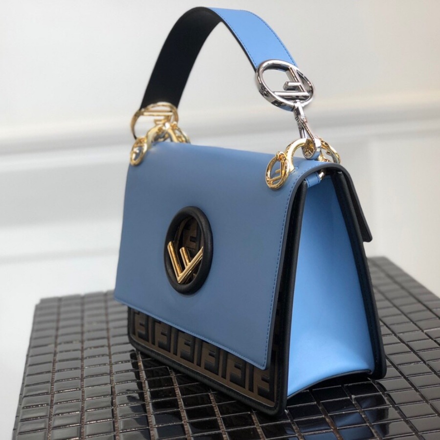 KAN I F, leather bag, Fendi Shoulder Bag