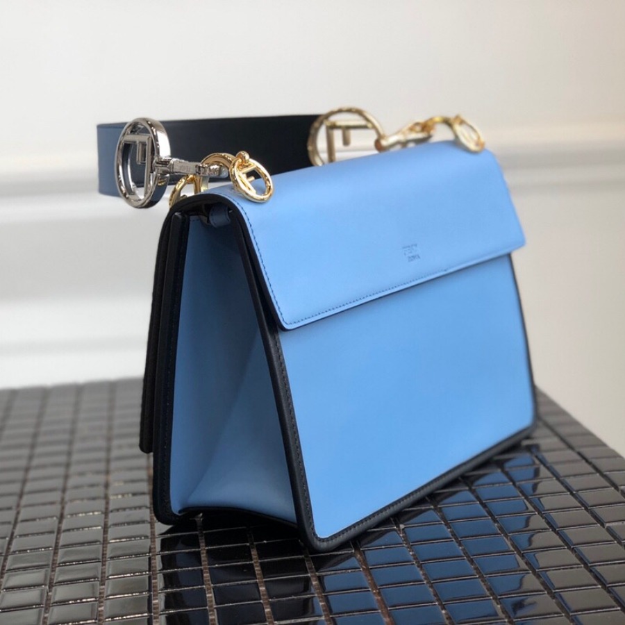 KAN I F, leather bag, Fendi Shoulder Bag