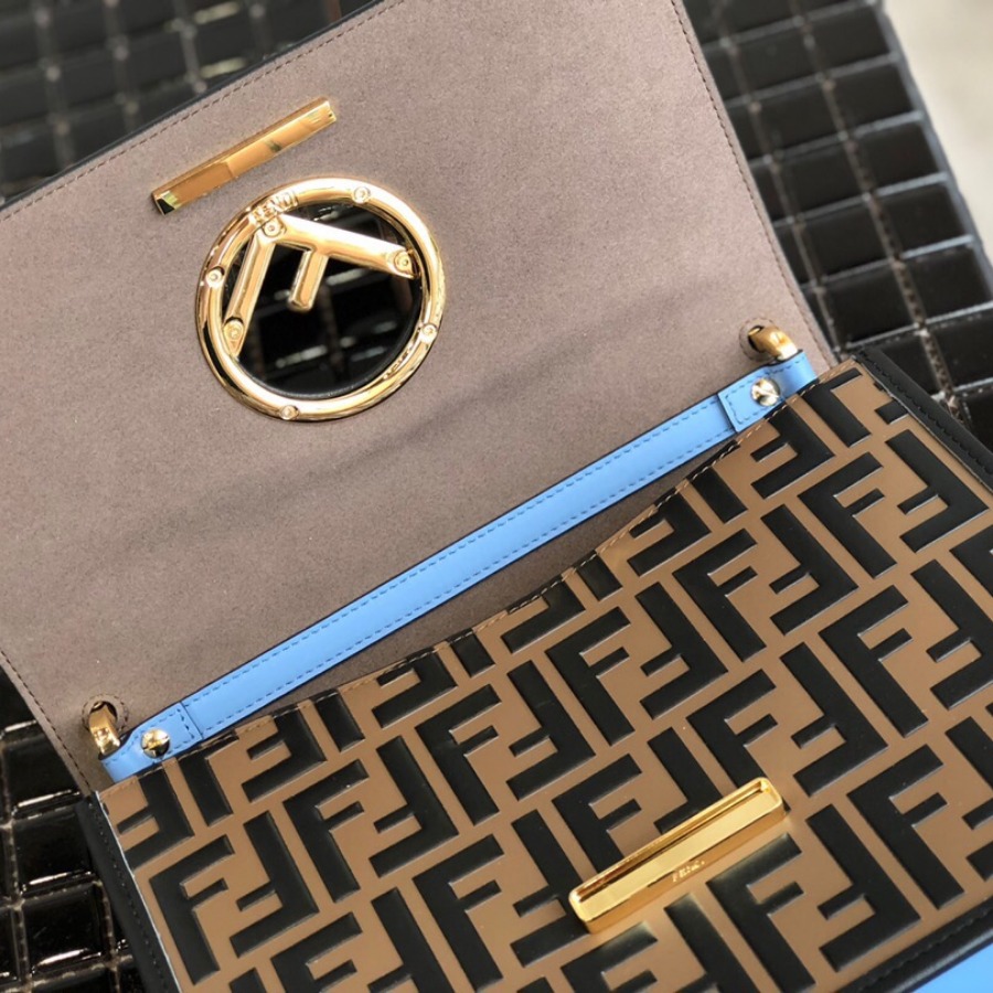 KAN I F, leather bag, Fendi Shoulder Bag