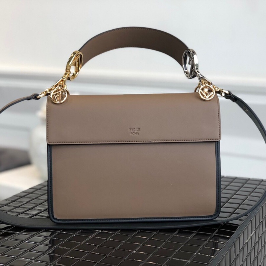 KAN I F, leather bag, Fendi Shoulder Bag