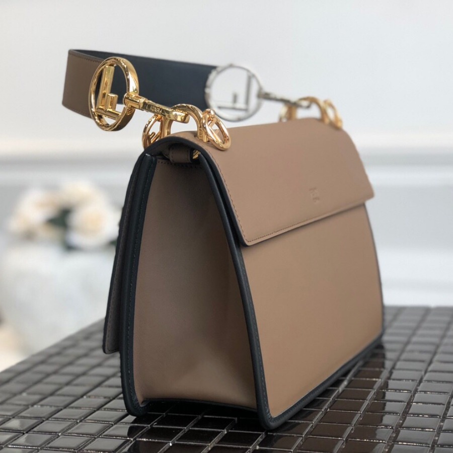 KAN I F, leather bag, Fendi Shoulder Bag