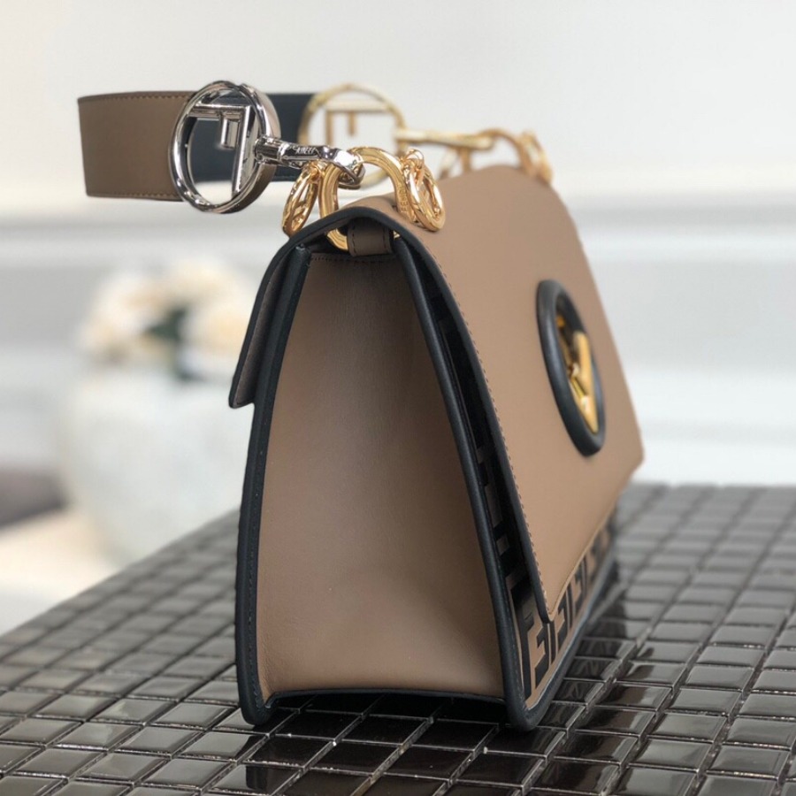 KAN I F, leather bag, Fendi Shoulder Bag