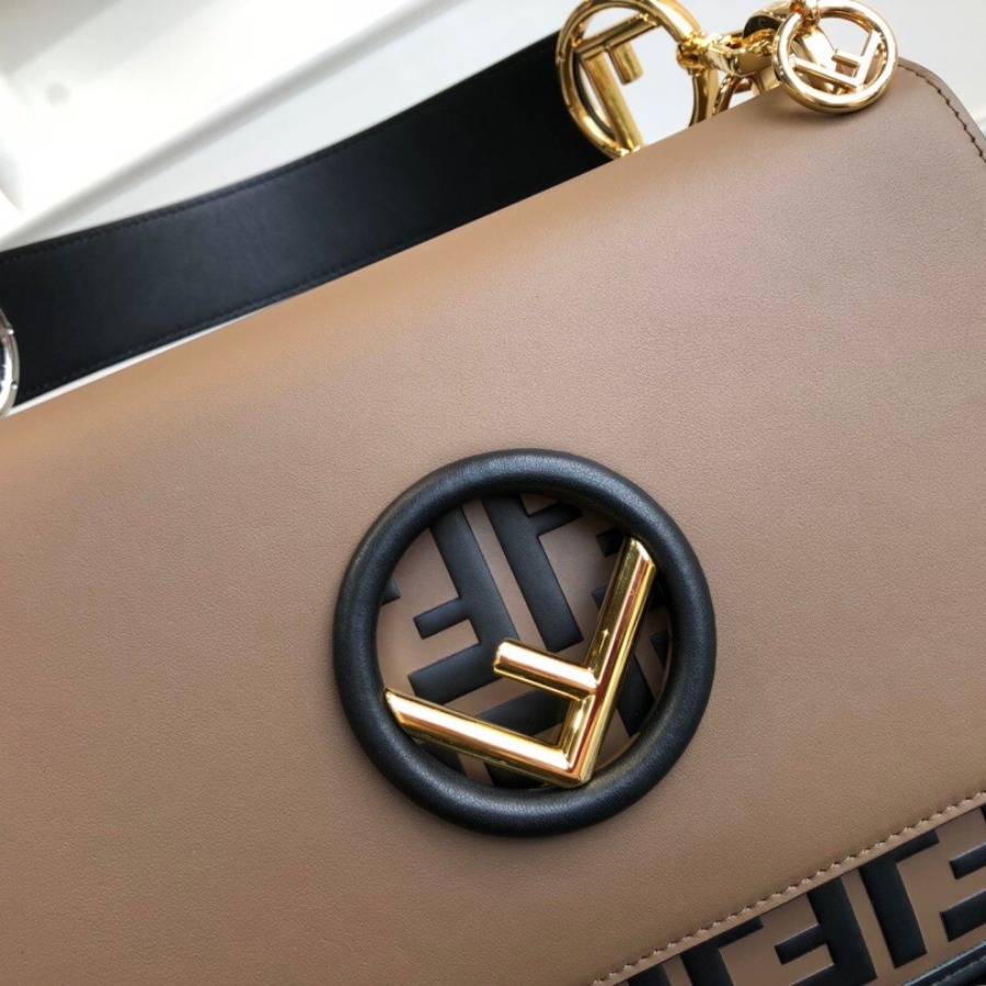 KAN I F, leather bag, Fendi Shoulder Bag