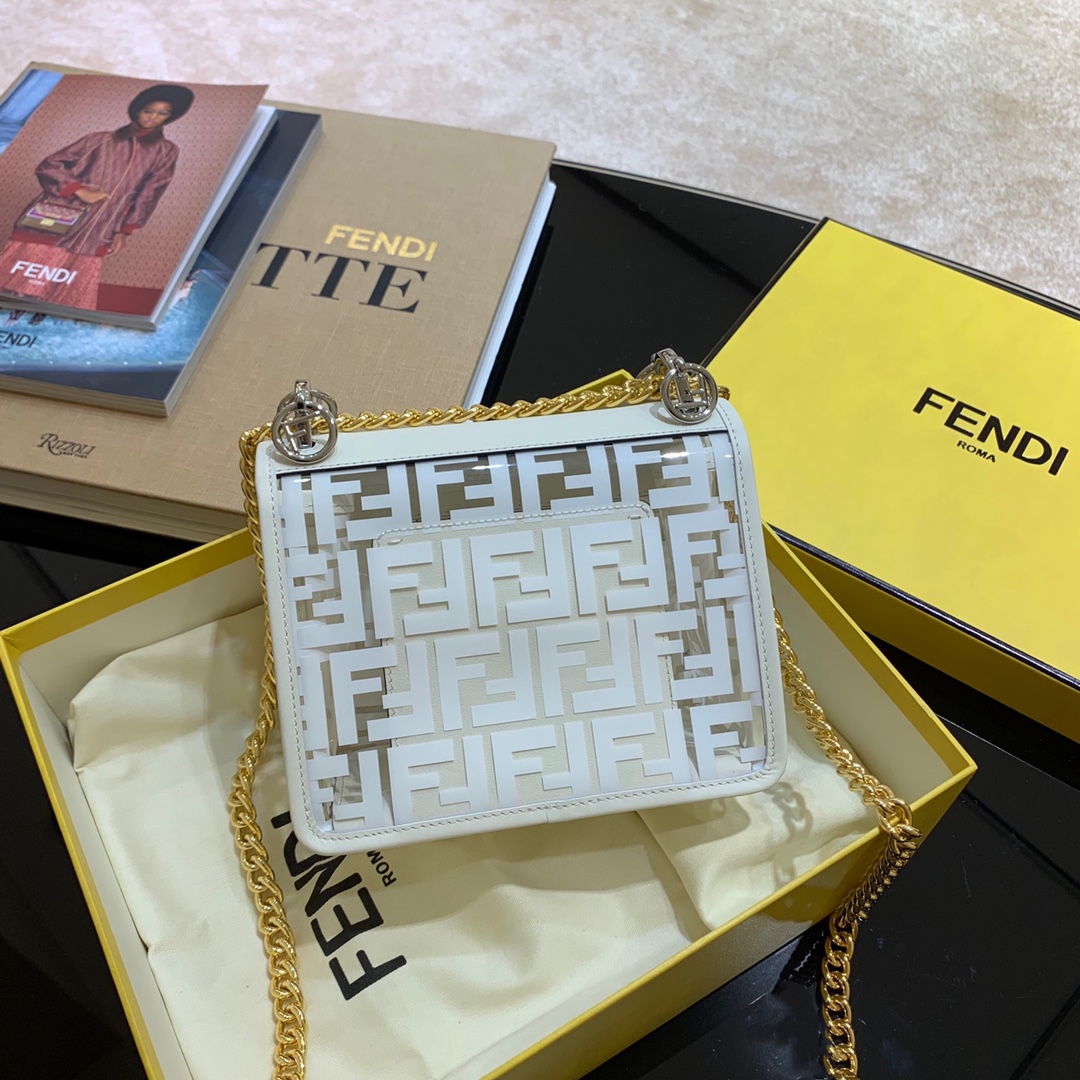 KAN I F SMALL, PU mini-bag, Fendi Shoulder Bag