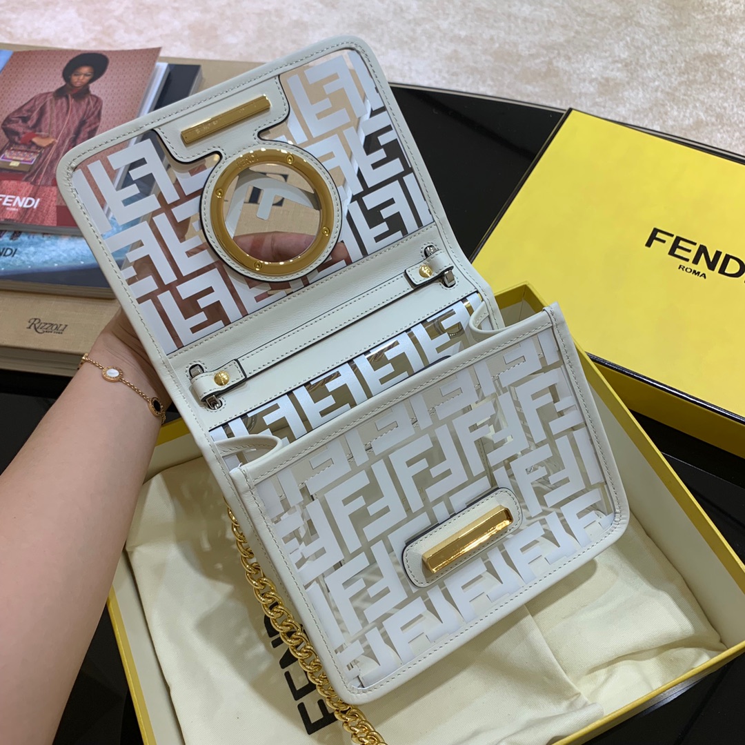 KAN I F SMALL, PU mini-bag, Fendi Shoulder Bag