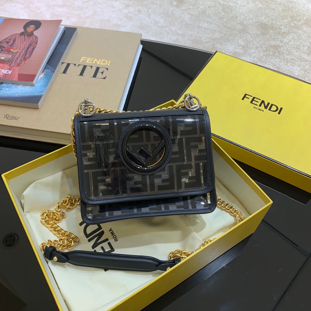 KAN I F SMALL, PU mini-bag, Fendi Shoulder Bag