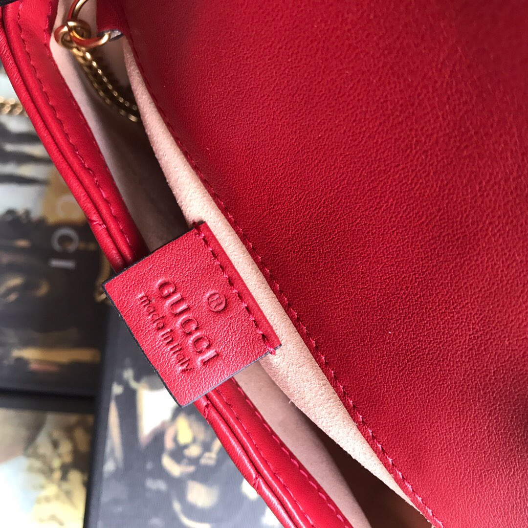 476433 GG Marmont matelassé leather super mini bag, Women's Mini Bags